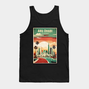 Abu Dhabi United Arab Emirates Vintage Travel Tourism Tank Top